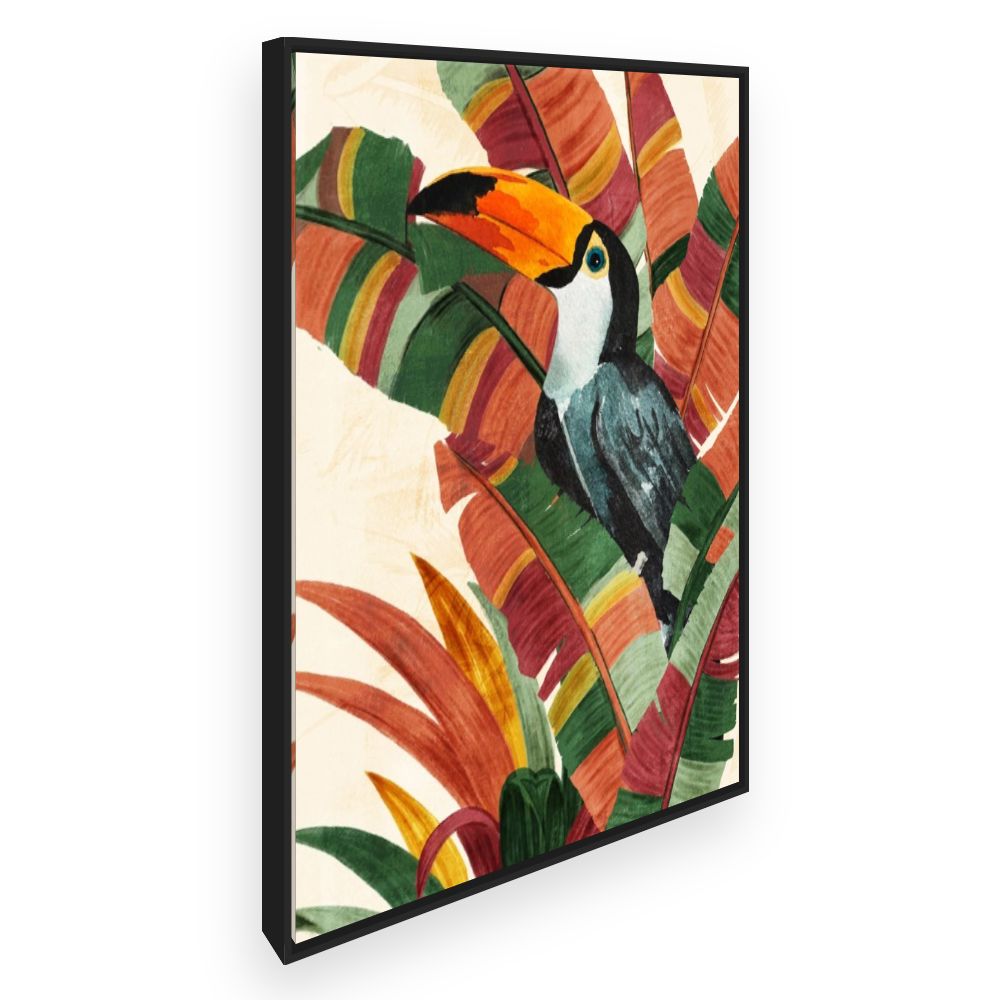 Toile Toucan tropical vibrant
