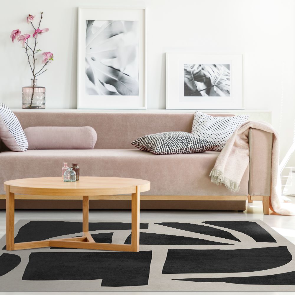 Tapis n°411 Formes abstraites élégantes