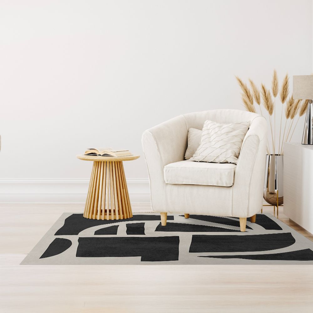 Tapis n°411 Formes abstraites élégantes