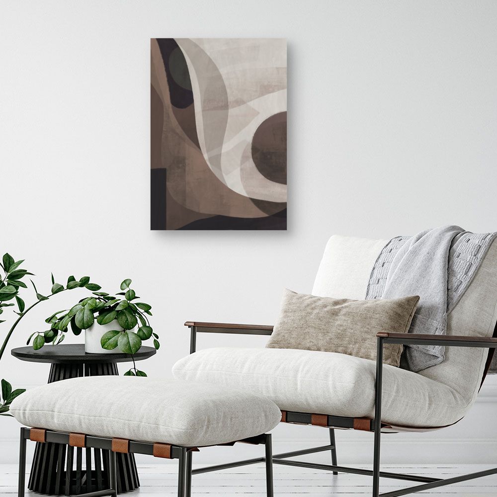 Tableau Courbes abstraites élégantes