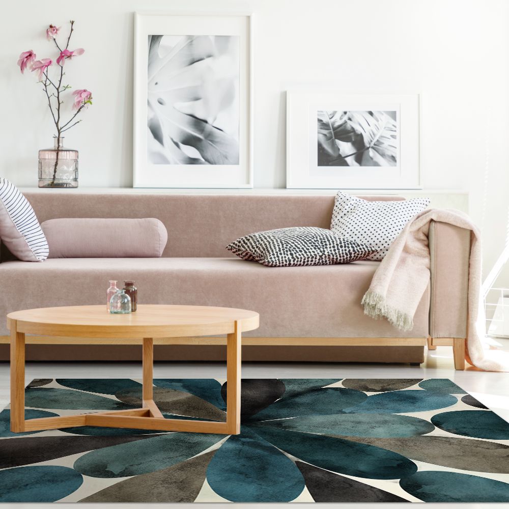 Tapis n°414 Motifs floraux modernes