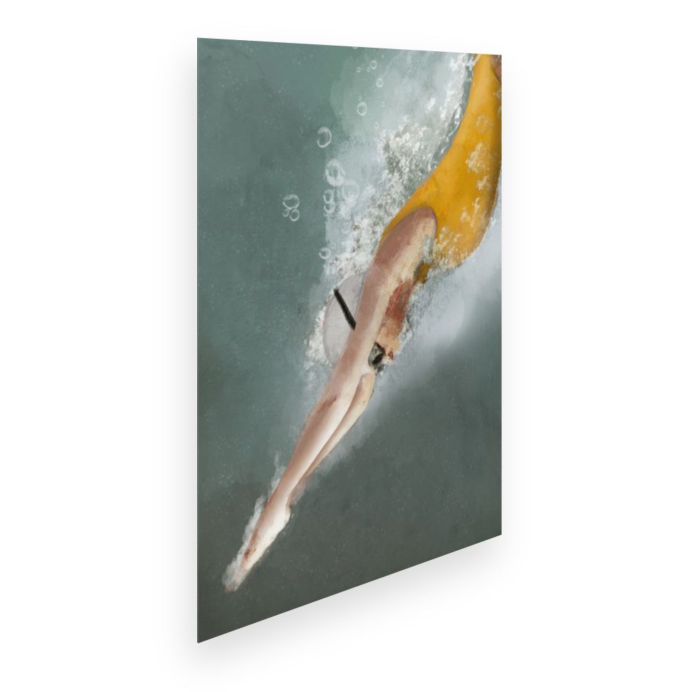 Affiche Plongeon dynamique