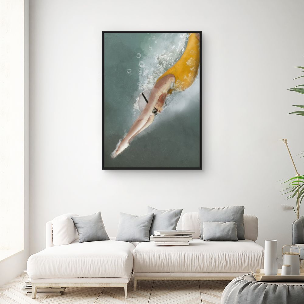 Tableau Plongeon élégant