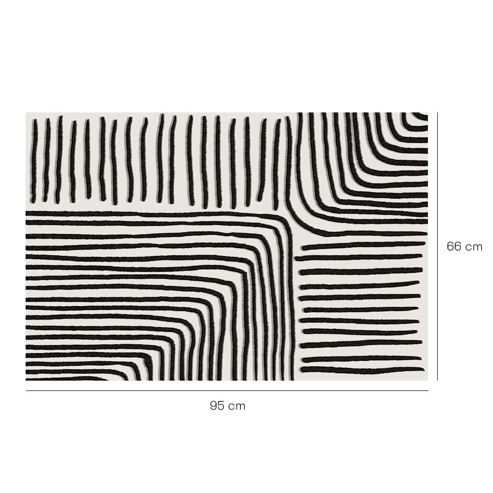 Tapis n°420 Lignes ondulées intrigantes