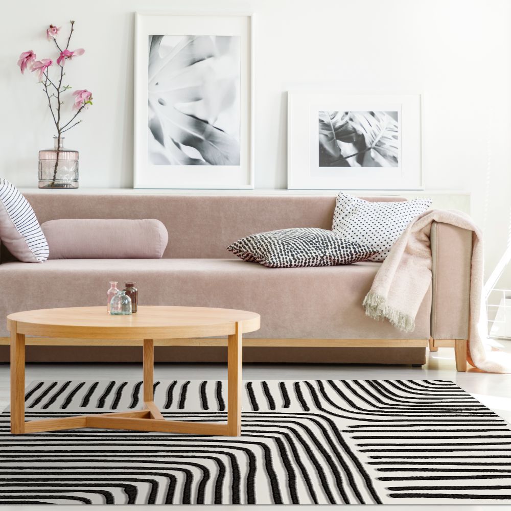 Tapis n°420 Lignes ondulées intrigantes