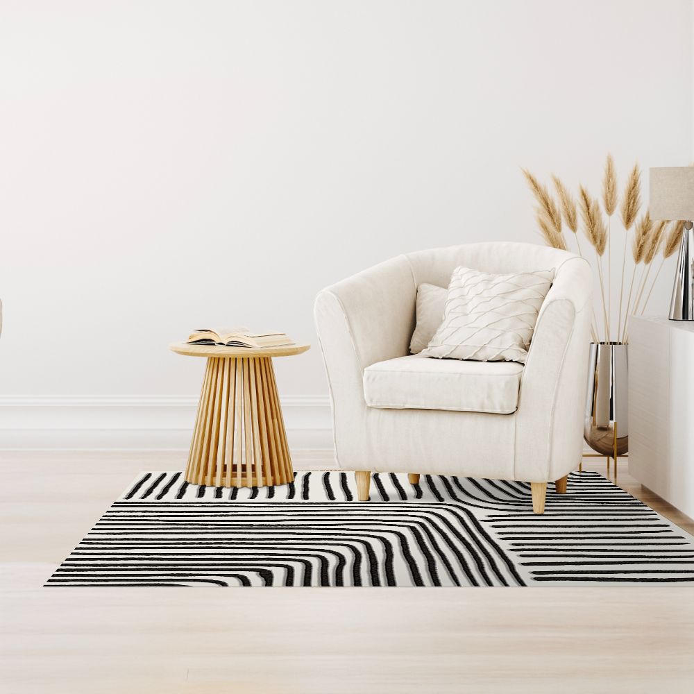 Tapis n°420 Lignes ondulées intrigantes