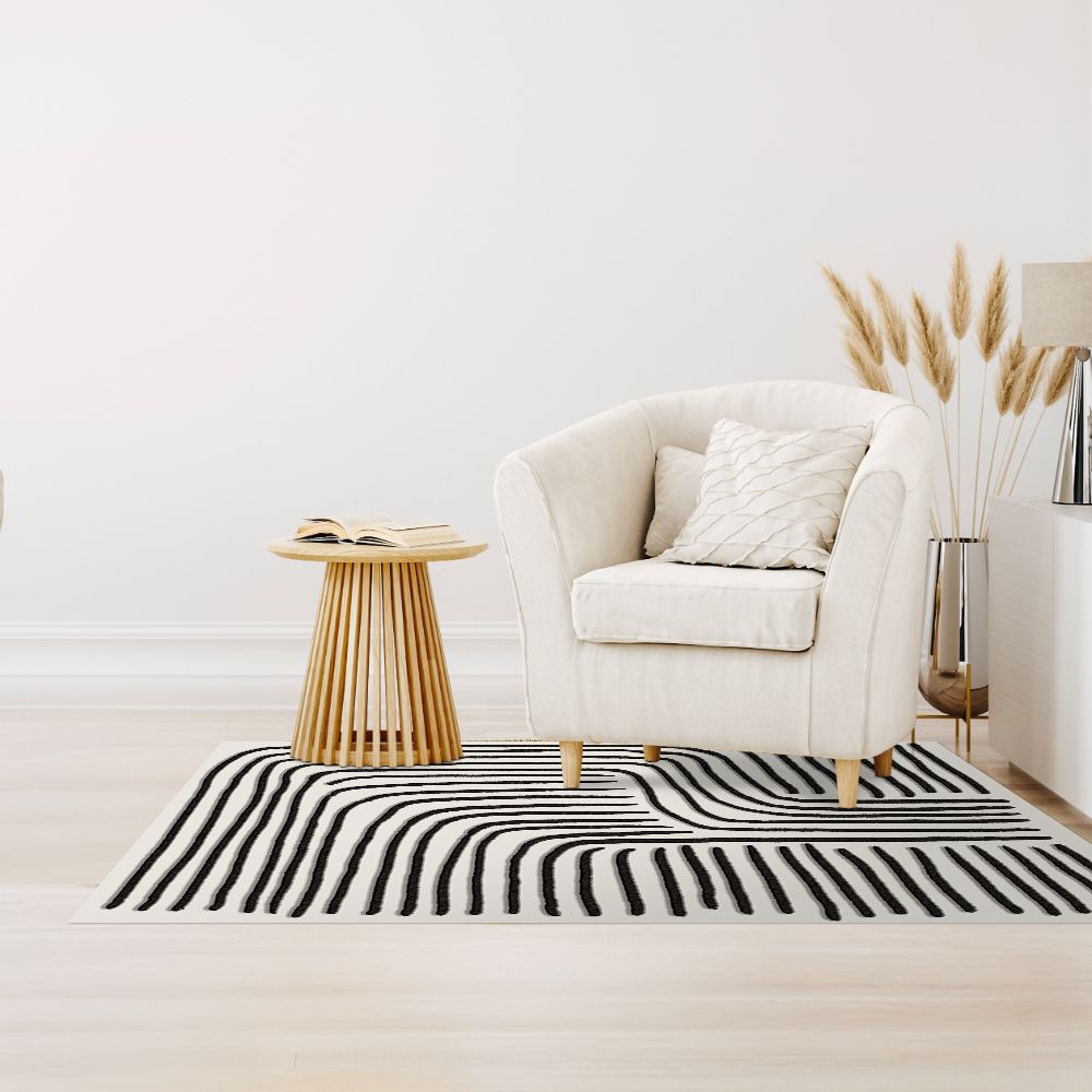 Tapis n°421 Lignes courbées dynamiques