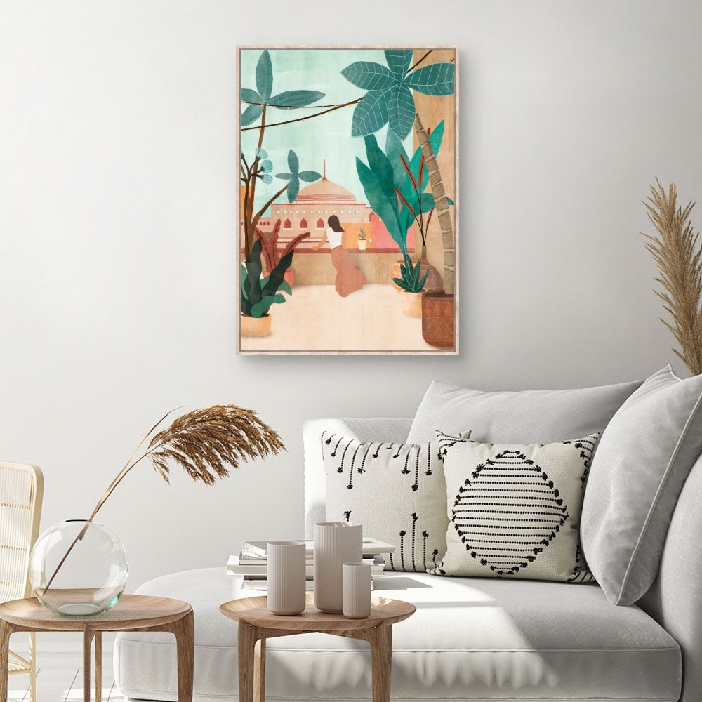 Tableau Balcon exotique