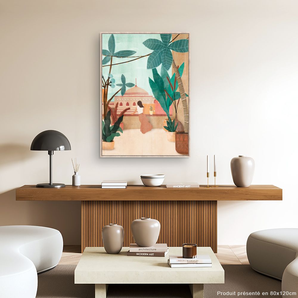Tableau Balcon exotique