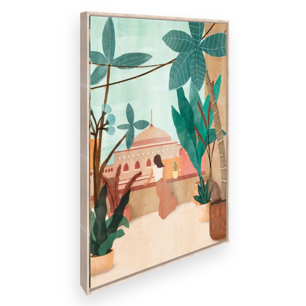 Toile Balcon exotique