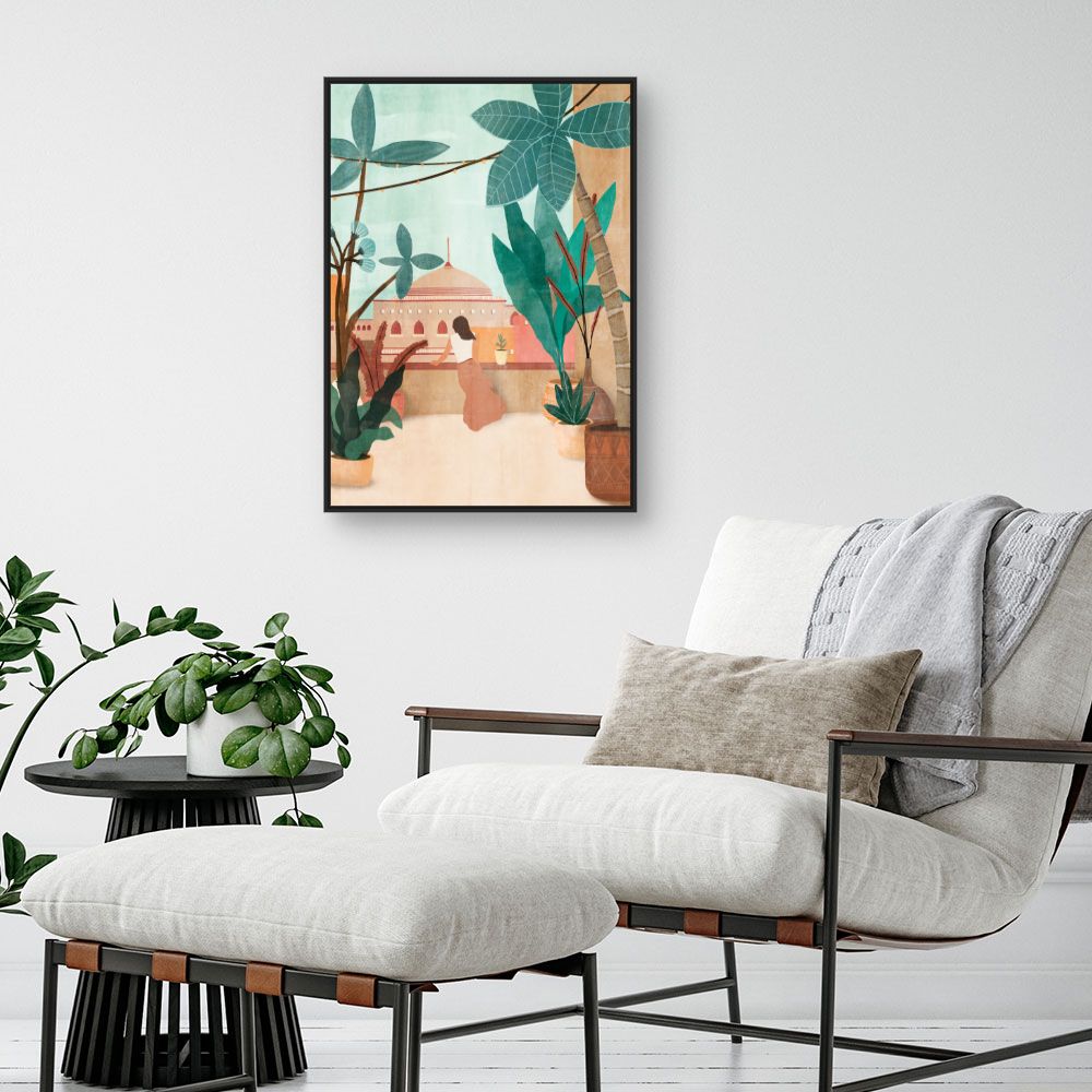 Tableau Balcon exotique