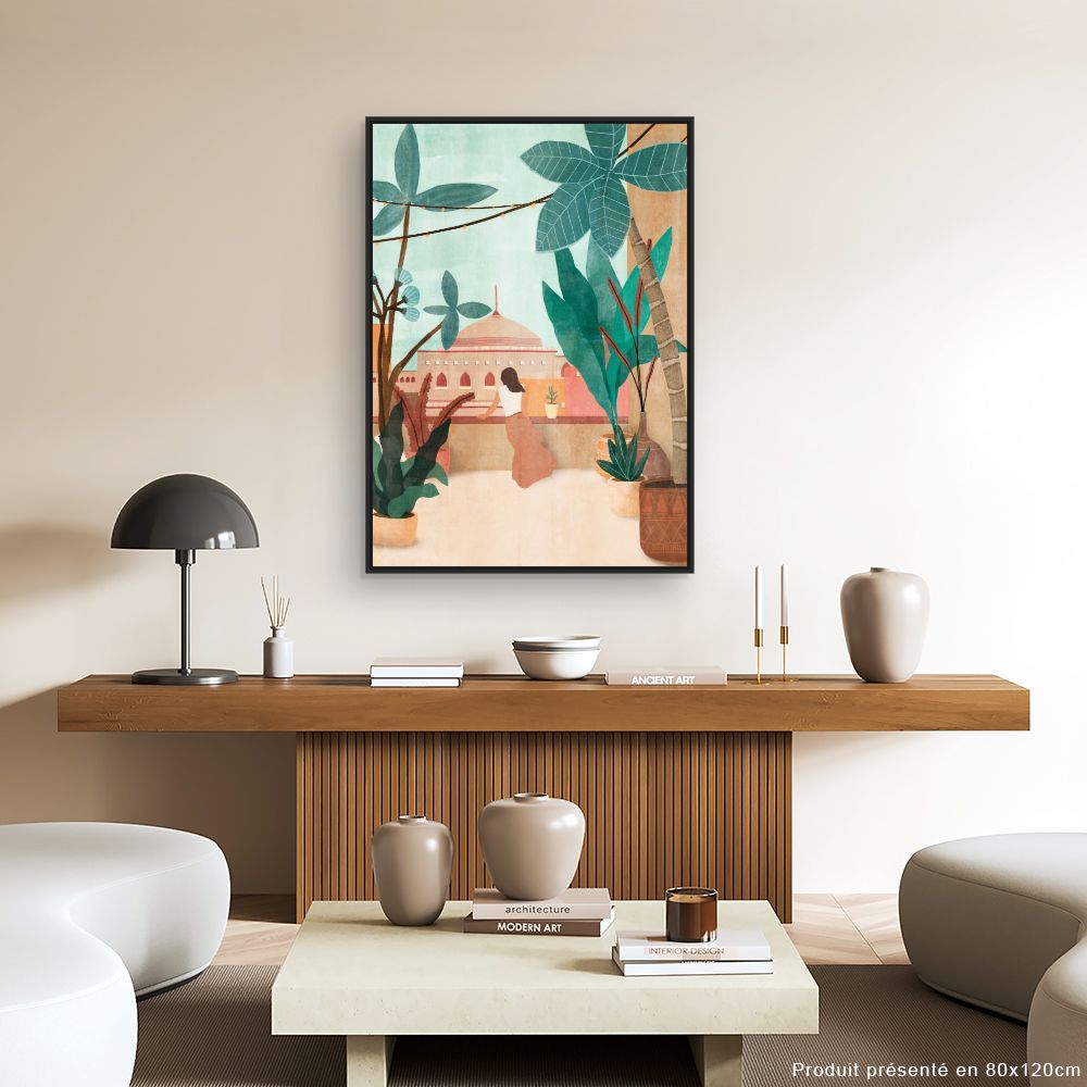 Tableau Balcon exotique
