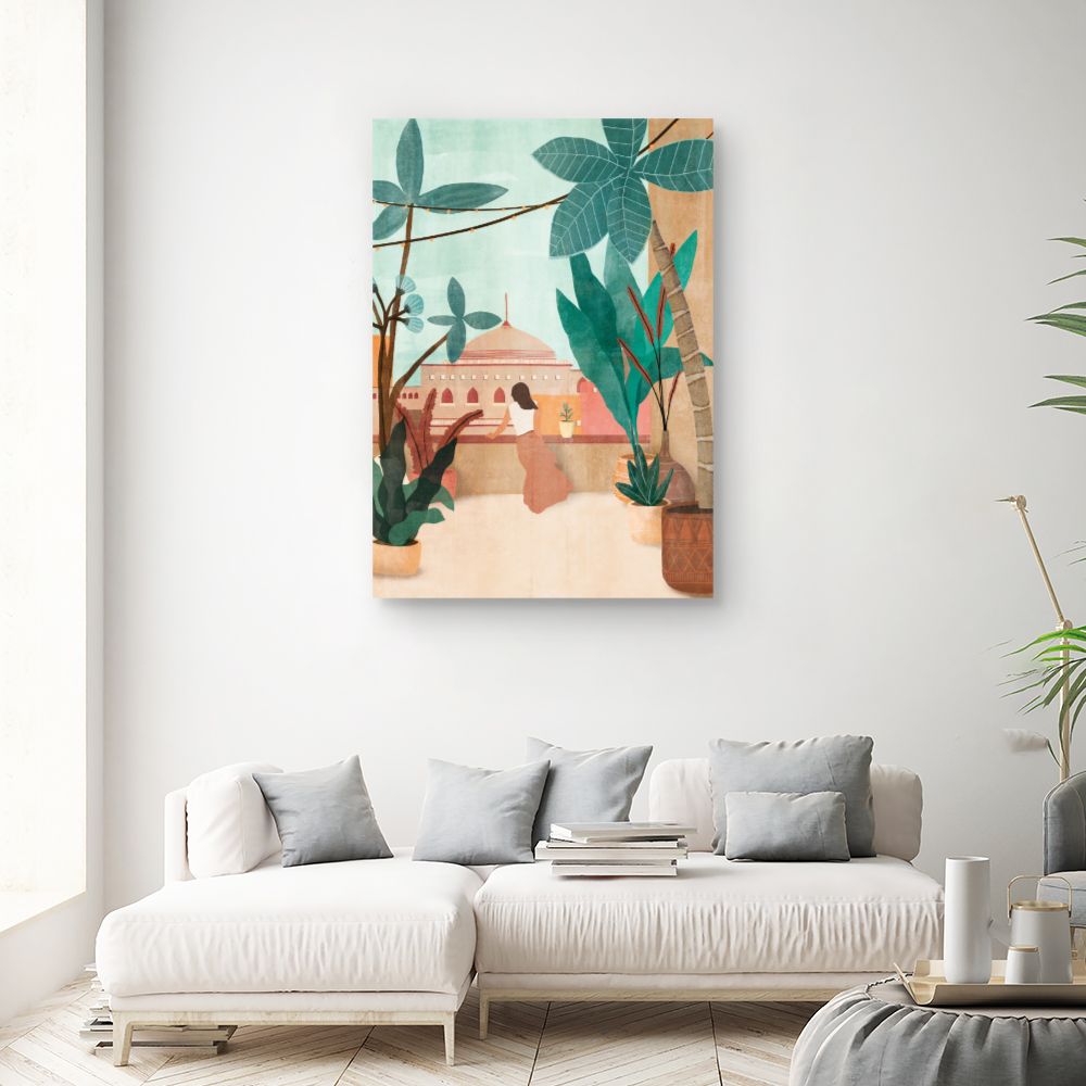 Tableau Balcon exotique