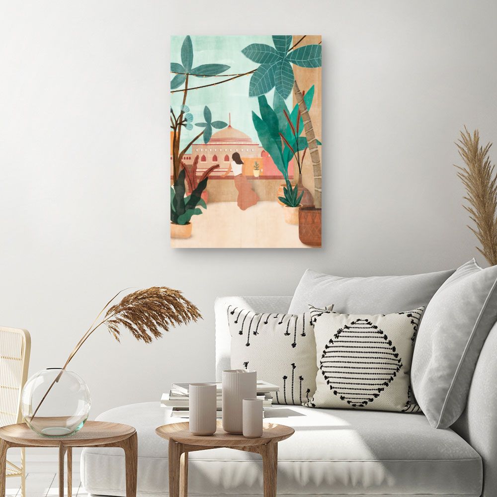 Tableau Balcon exotique