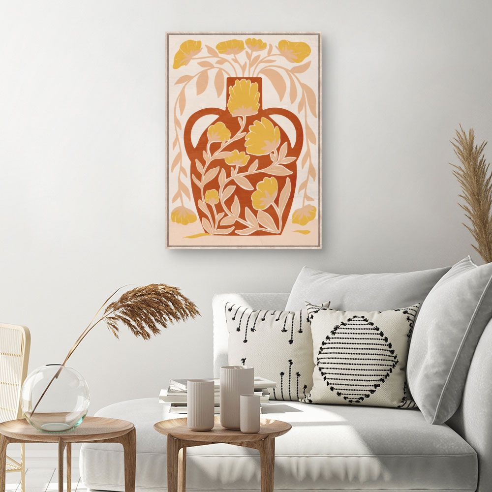 Tableau Vase floral coloré
