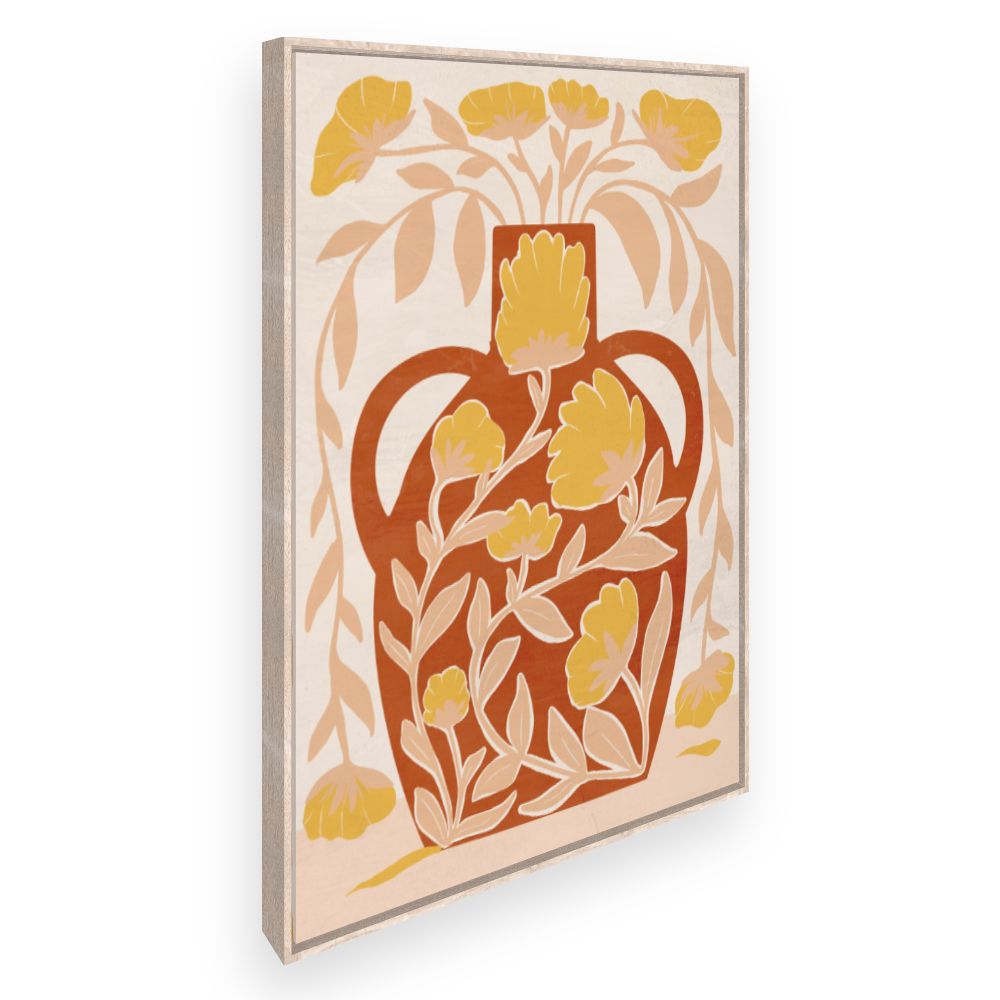 Toile Vase floral coloré
