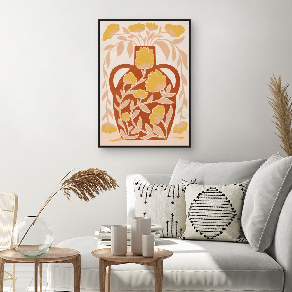 Tableau Vase floral coloré
