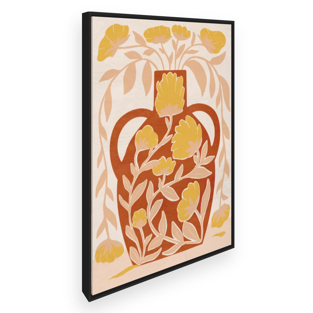 Toile Vase floral coloré
