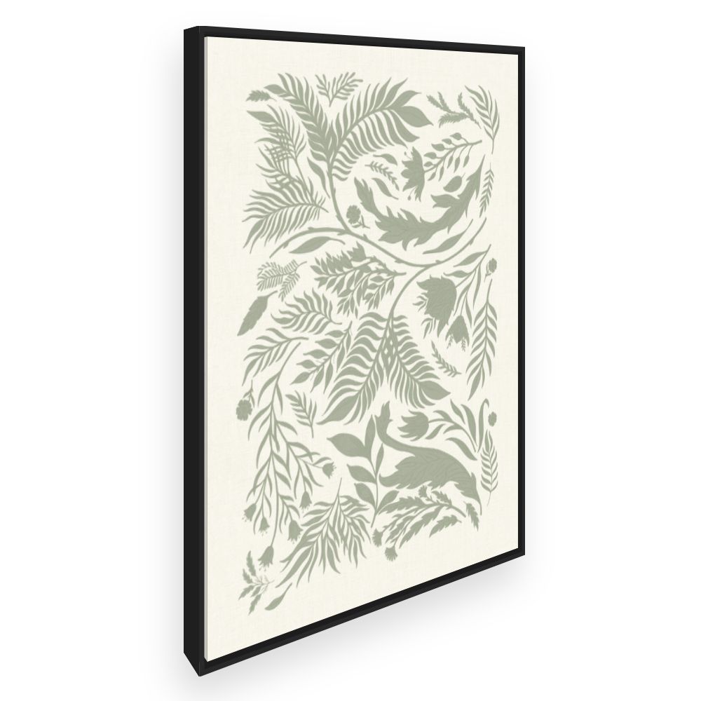 Toile Motifs floraux délicats