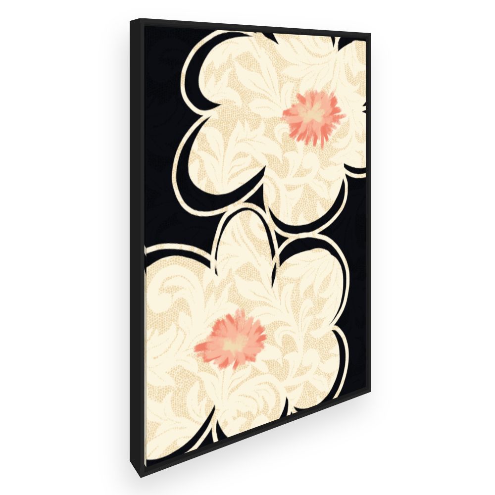 Toile Fleurs élégantes