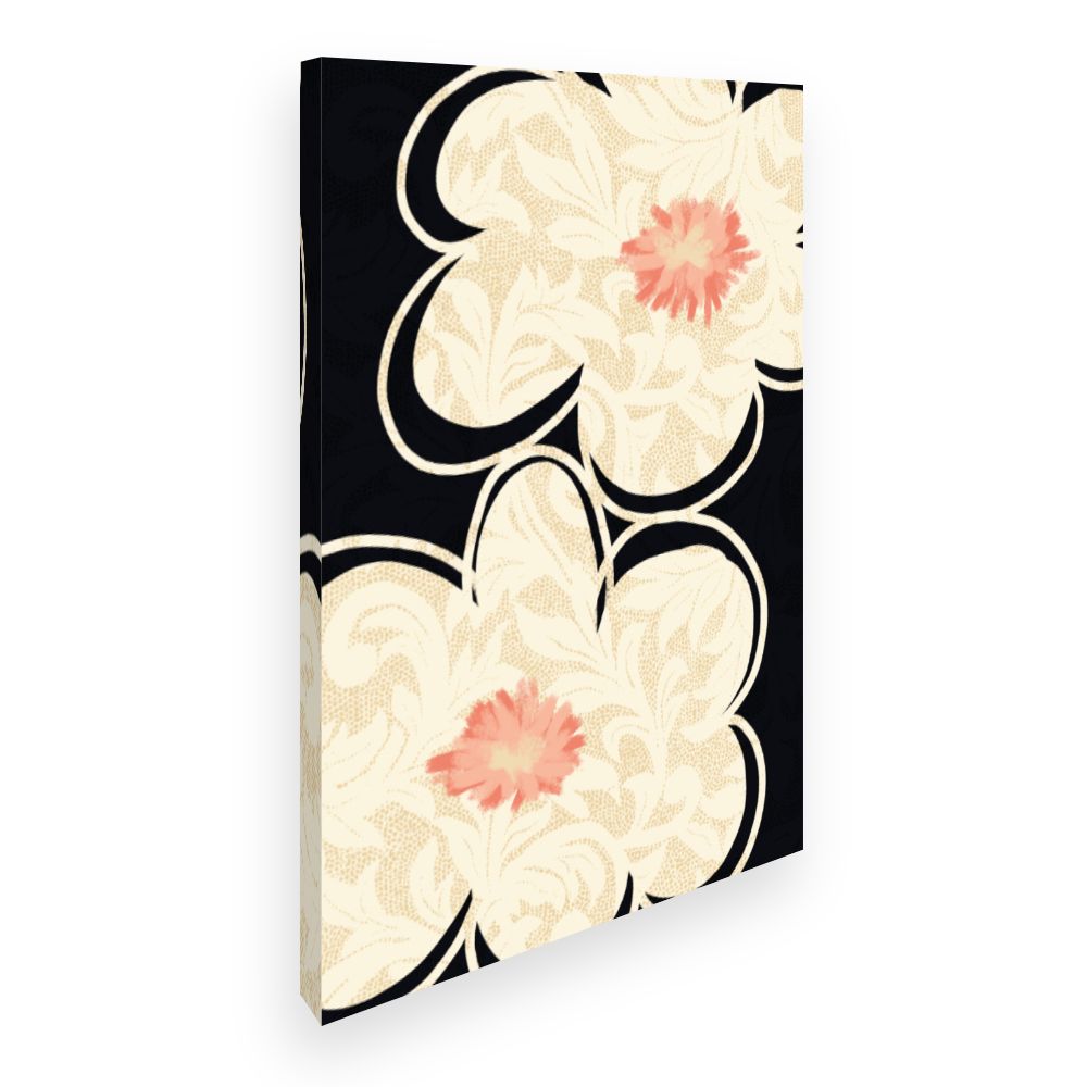 Toile Fleurs élégantes