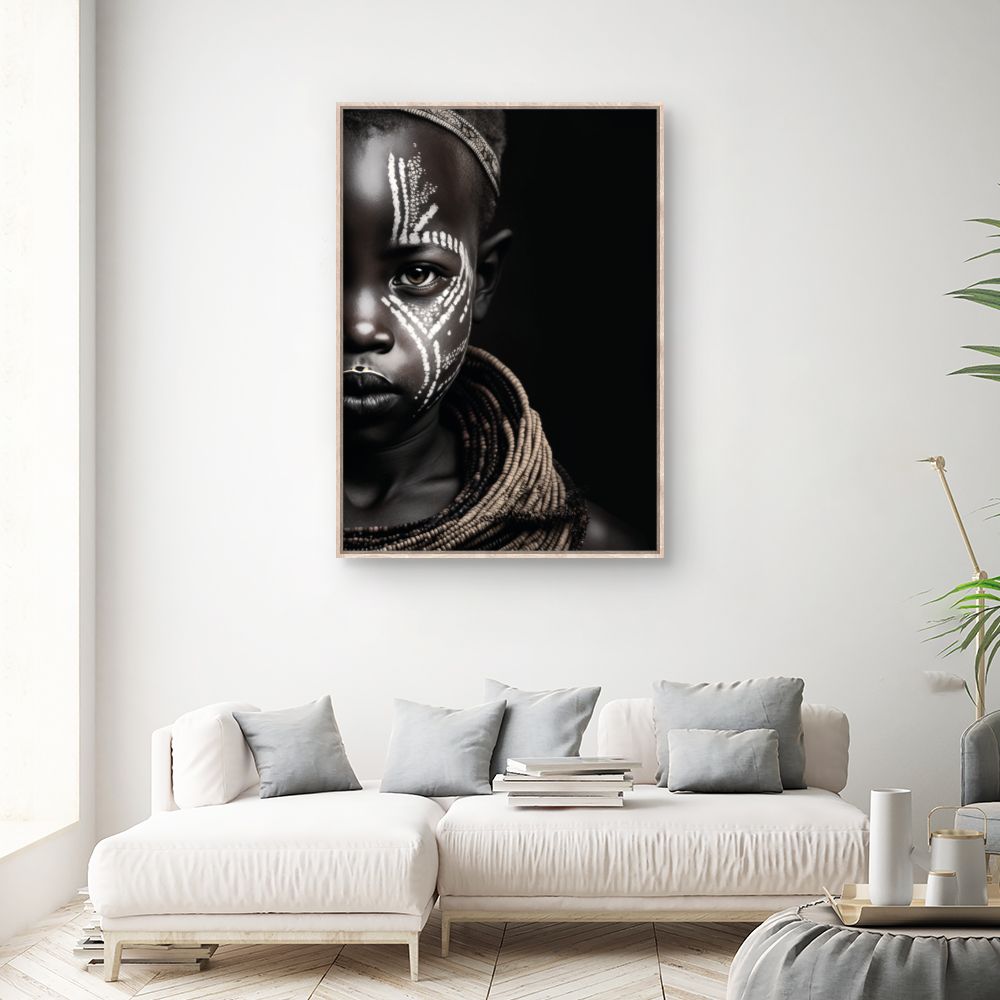 Tableau Portrait tribal artistique