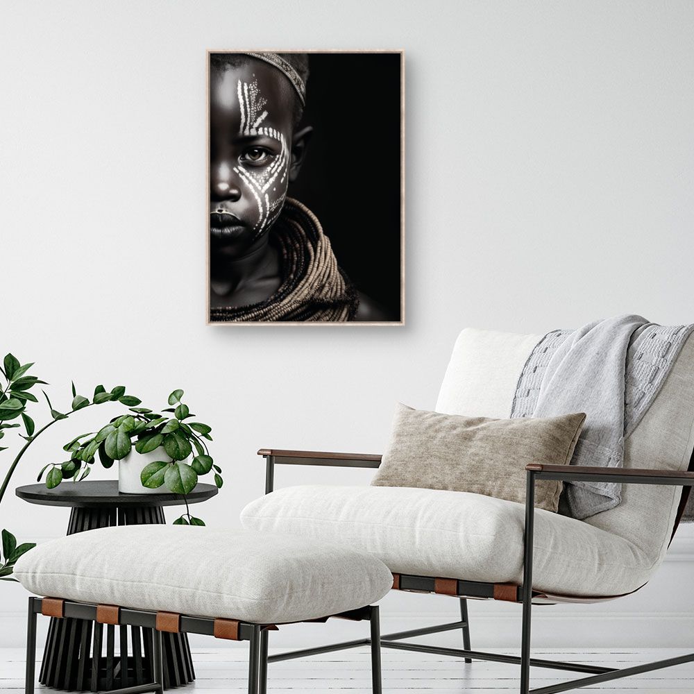 Tableau Portrait tribal artistique