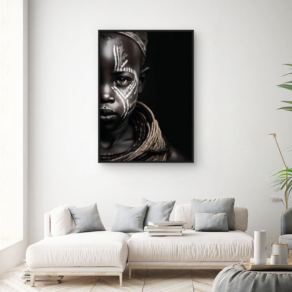 Tableau Portrait tribal artistique