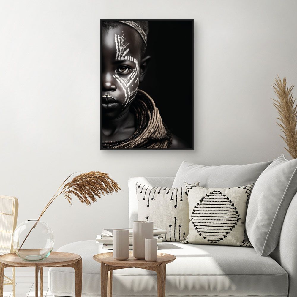 Tableau Portrait tribal artistique