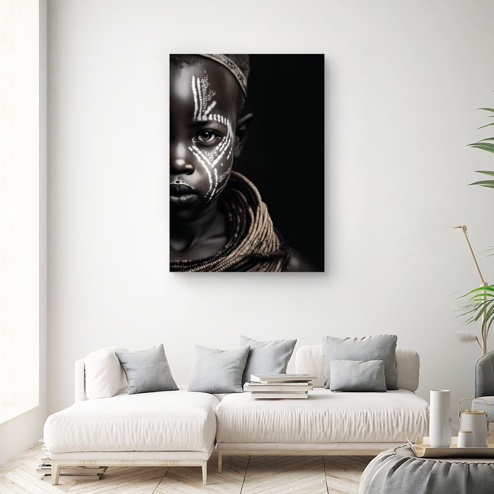 Tableau Portrait tribal artistique