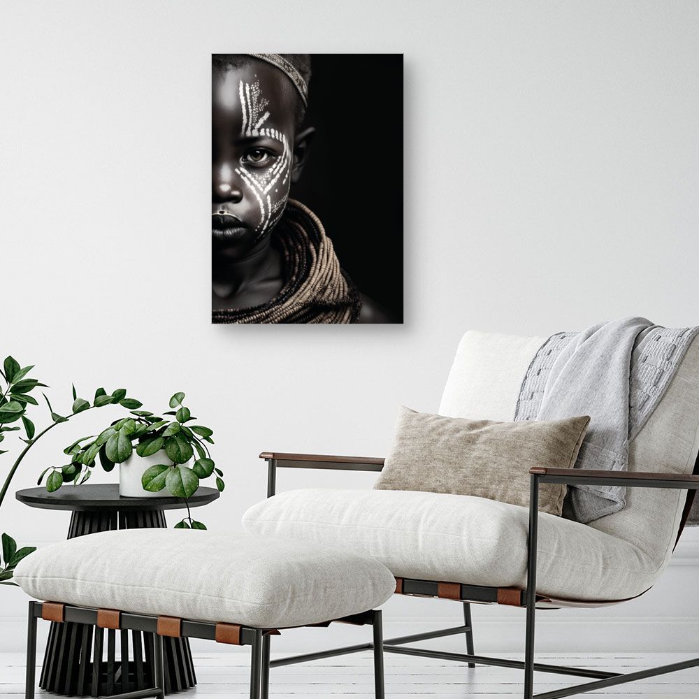 Tableau Portrait tribal artistique