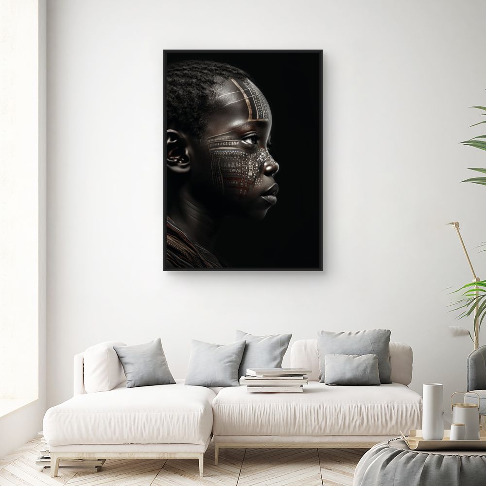Tableau Portrait tribal artistique