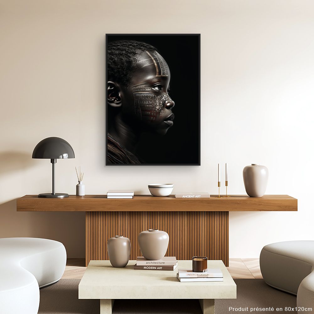Tableau Portrait tribal artistique