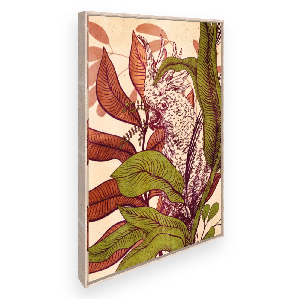 Toile Oiseau exotique