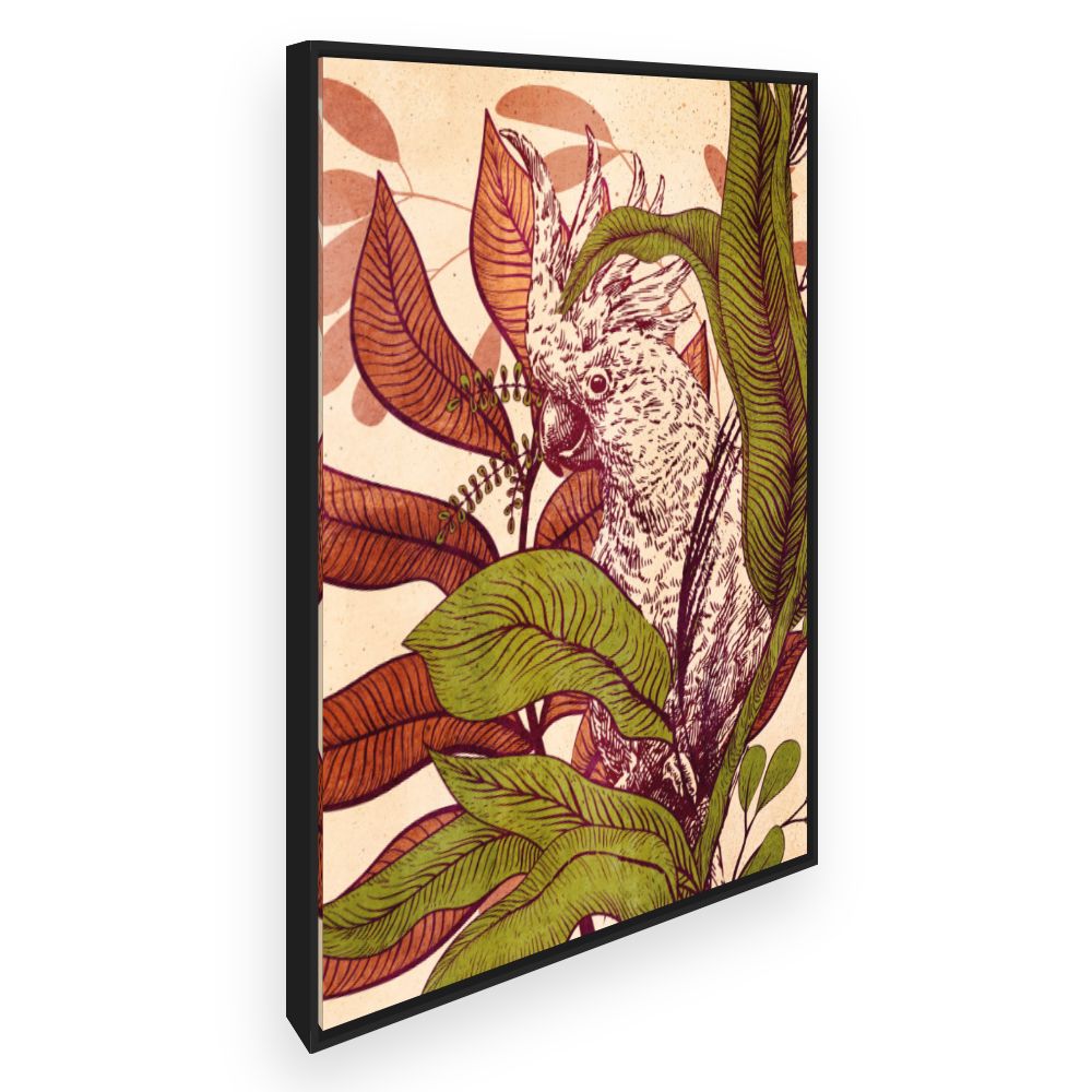 Toile Oiseau exotique