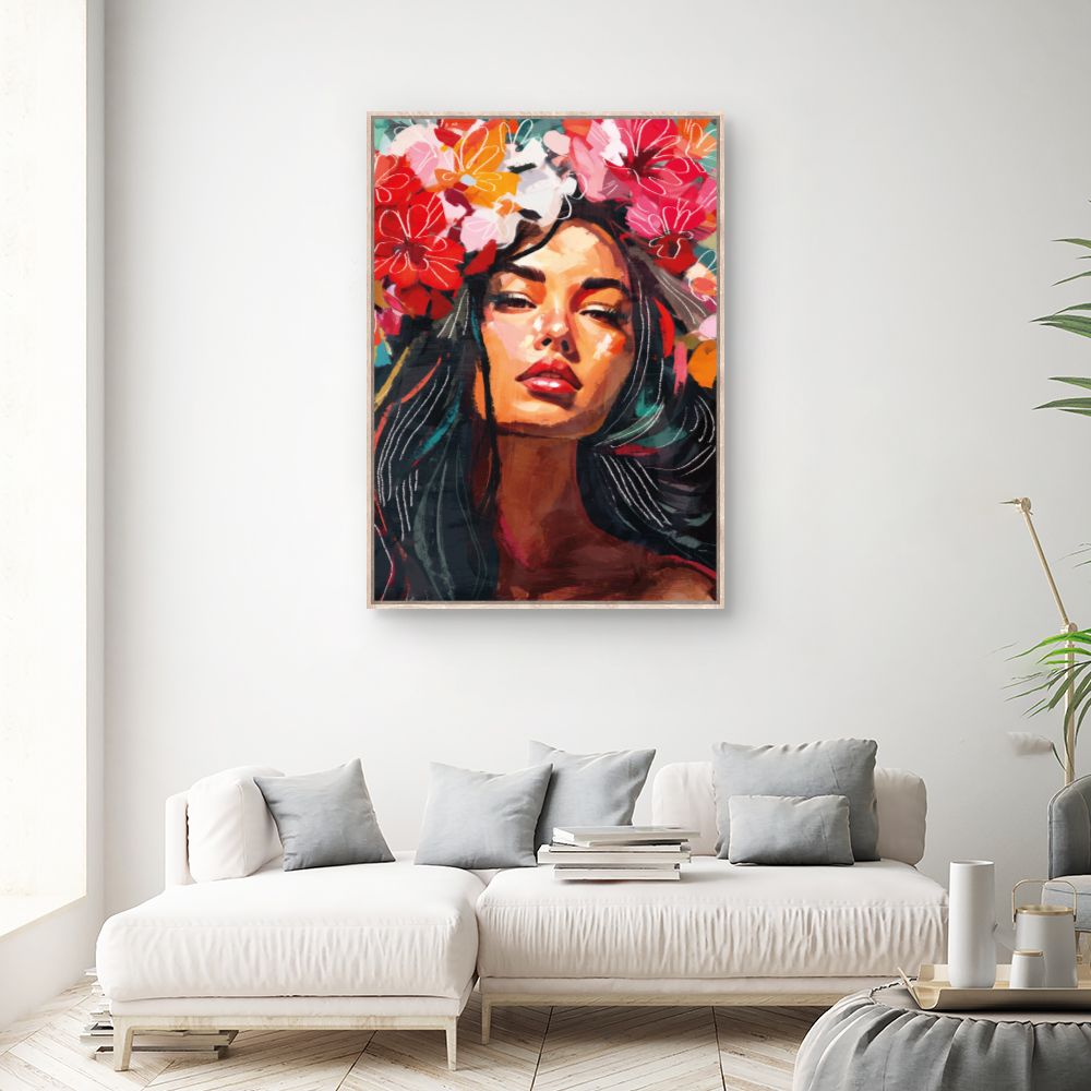 Tableau Fleurie et vibrante