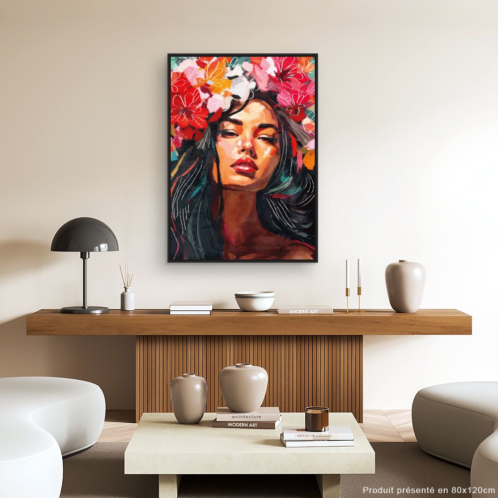 Tableau Fleurie et vibrante