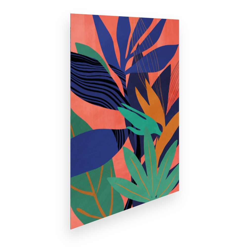 Affiche Feuillage exotique vibrant