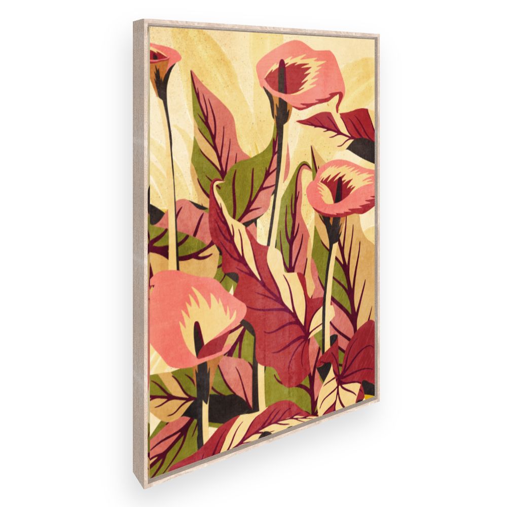 Toile Fleurs élégantes