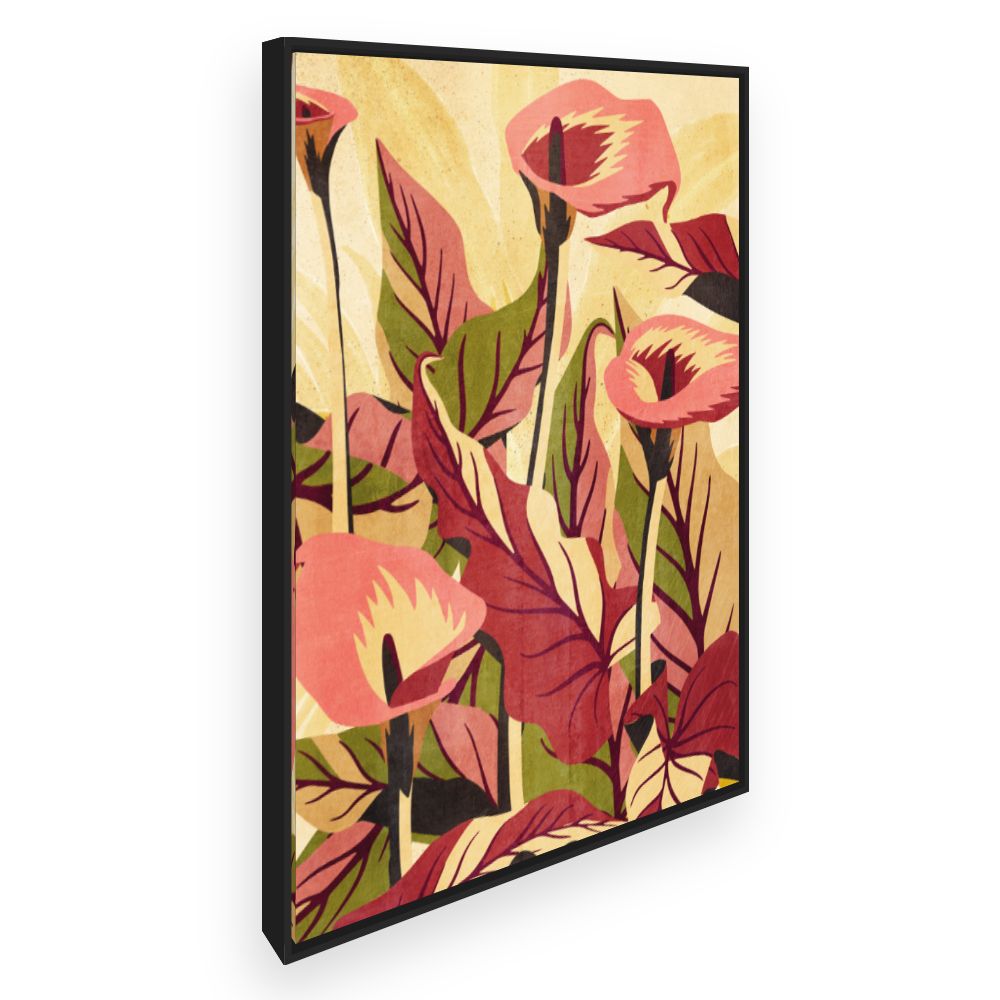 Toile Fleurs élégantes