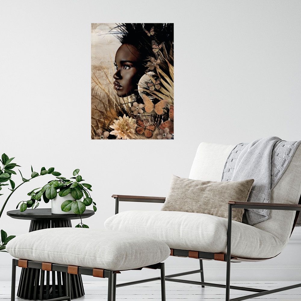 Affiche Beauté ethnique florale