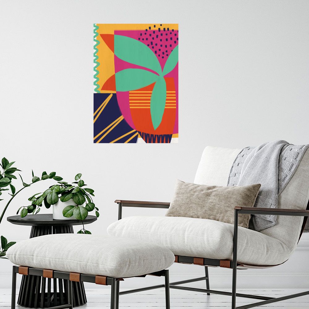 Affiche Formes géométriques vives