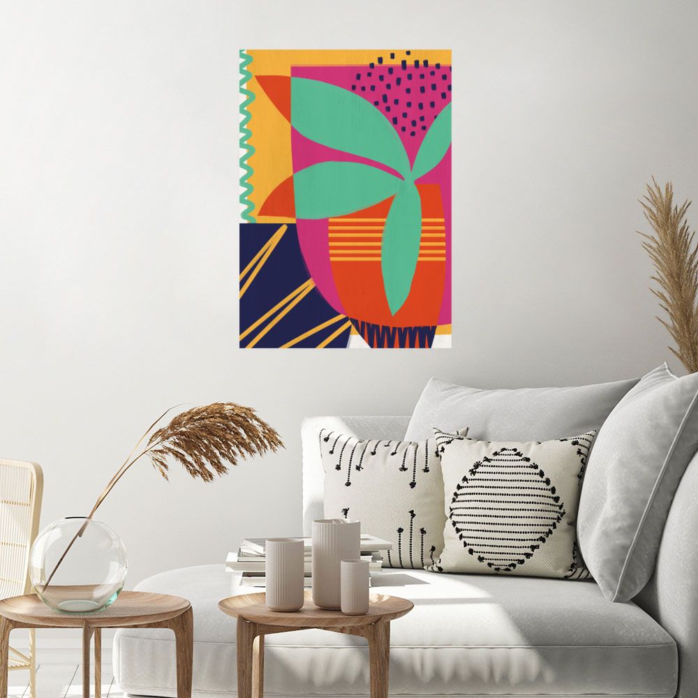 Affiche Formes géométriques vives