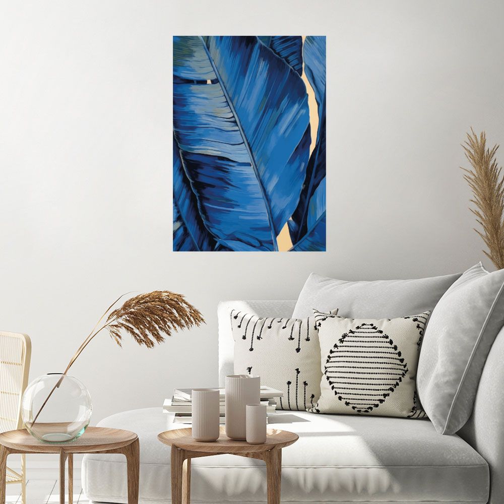 Affiche Feuilles exotiques élégantes
