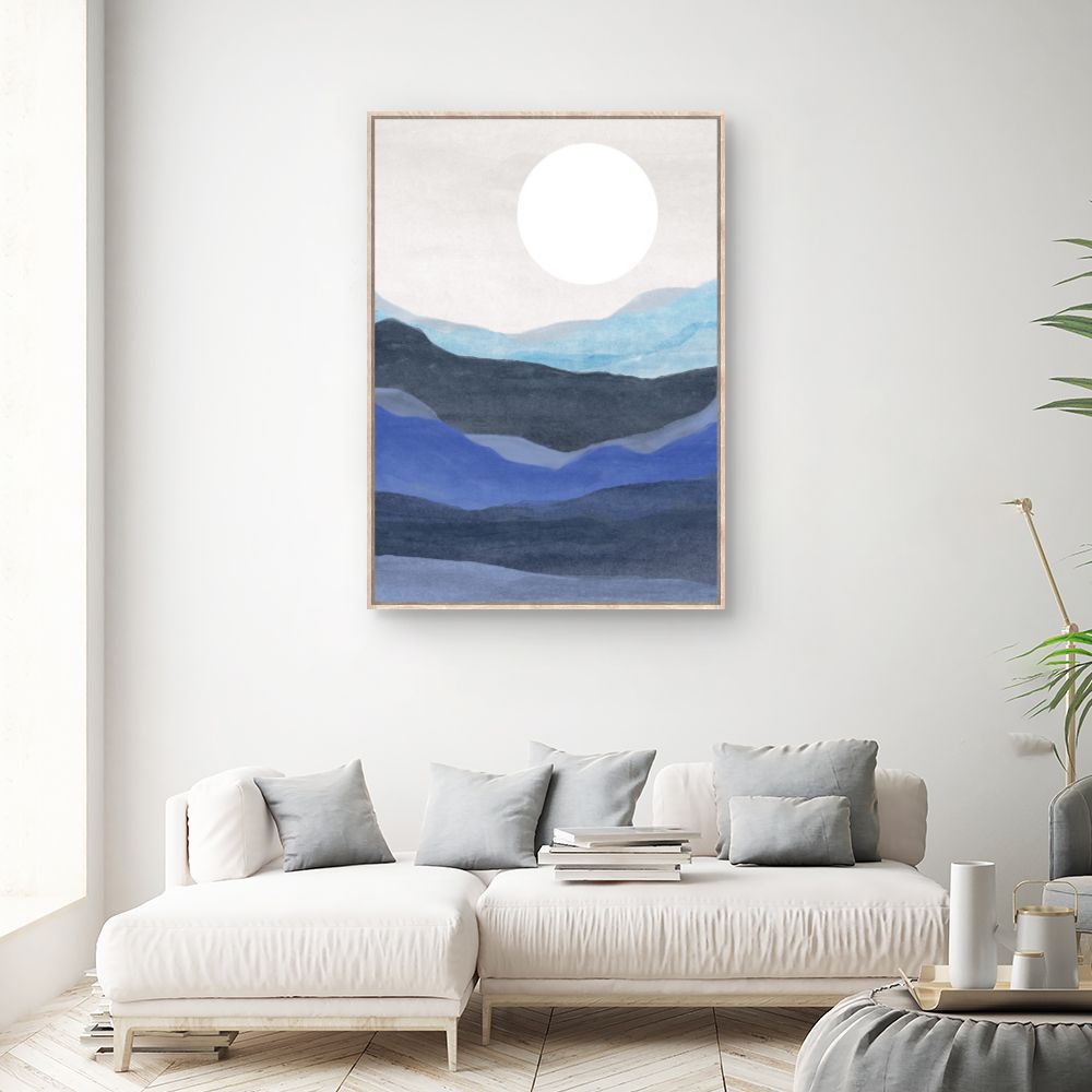 Tableau Paysage paisible lune