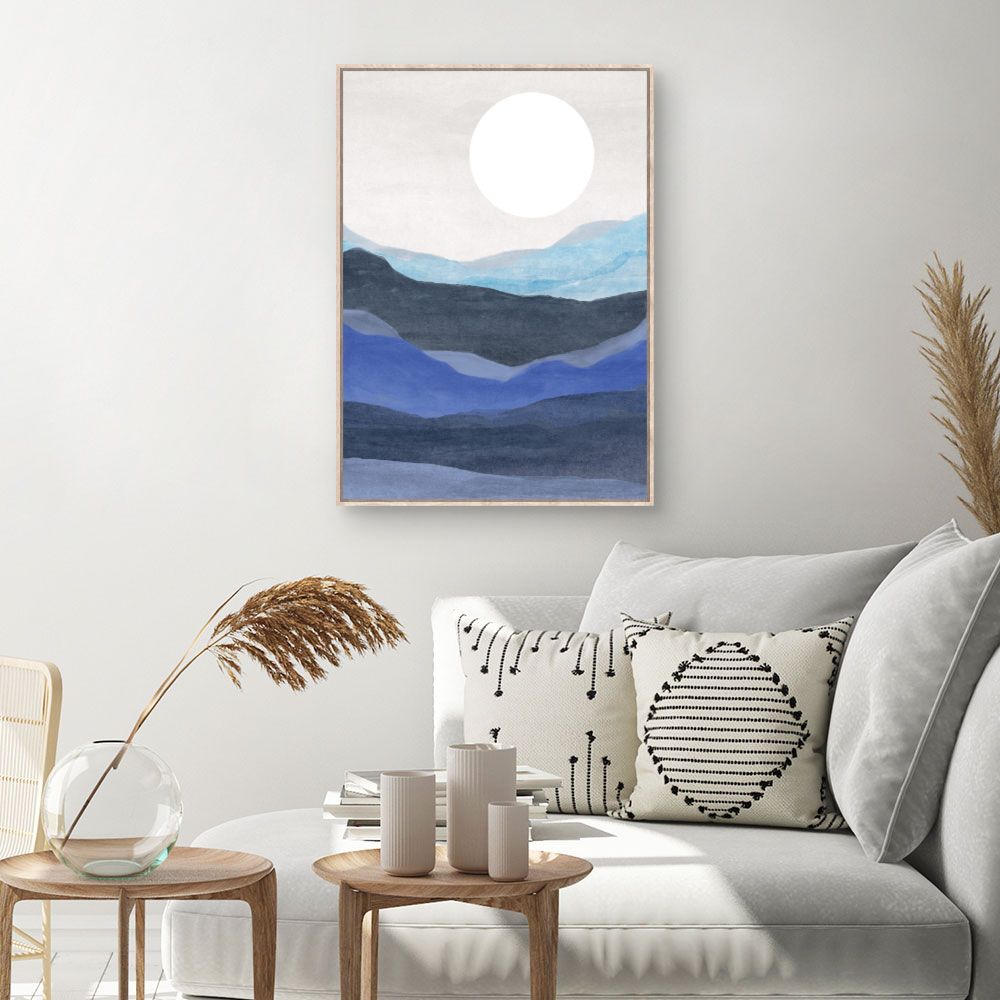 Tableau Paysage paisible lune