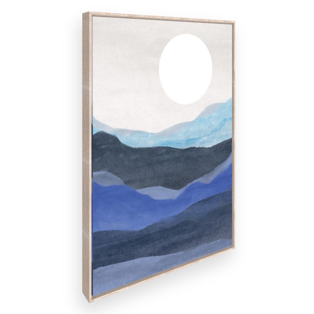 Toile Paysage paisible lune