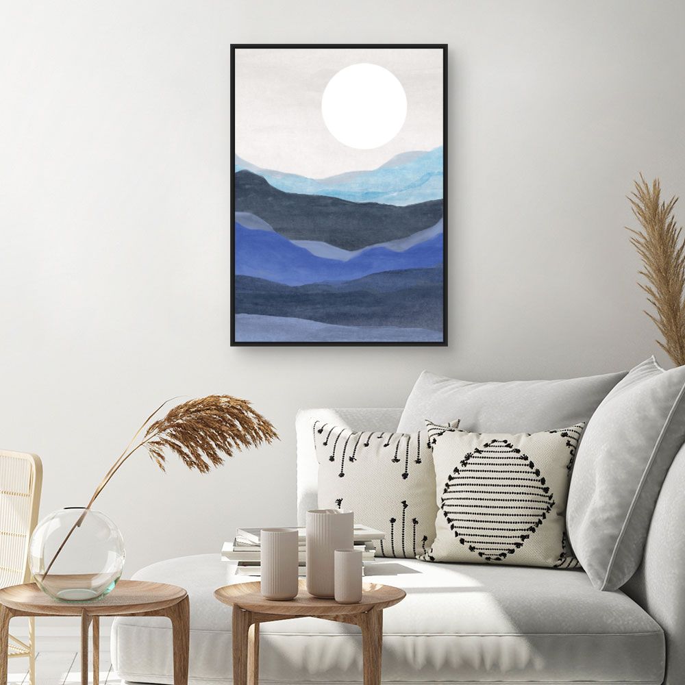 Tableau Paysage paisible lune