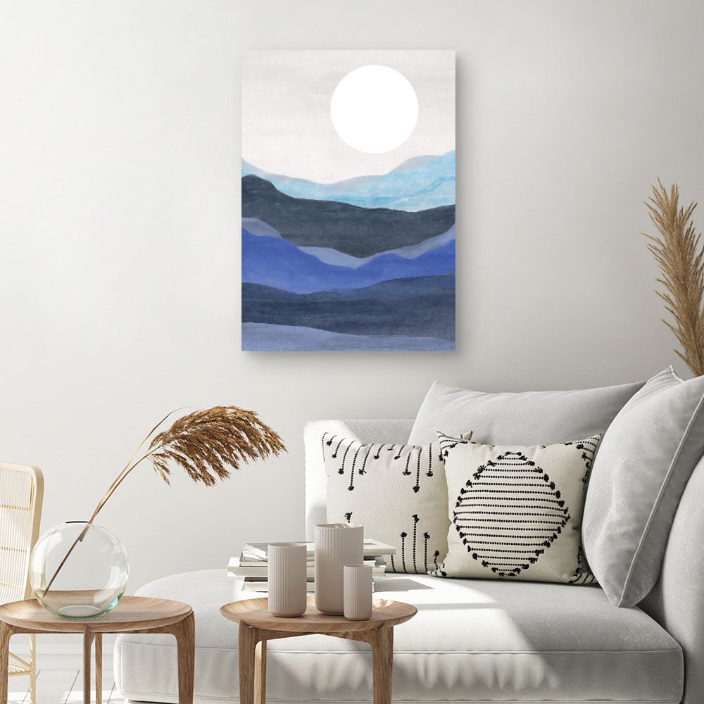 Tableau Paysage paisible lune