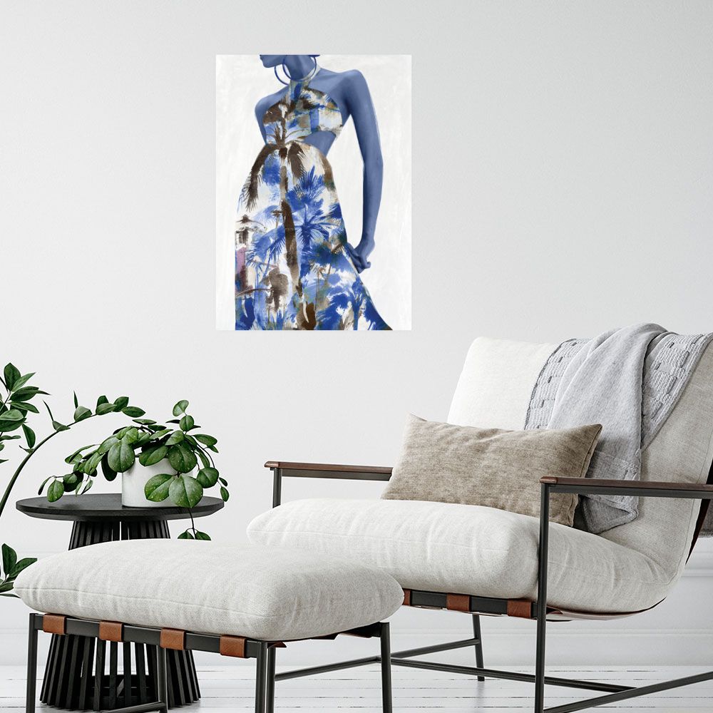 Affiche Palmiers estivaux